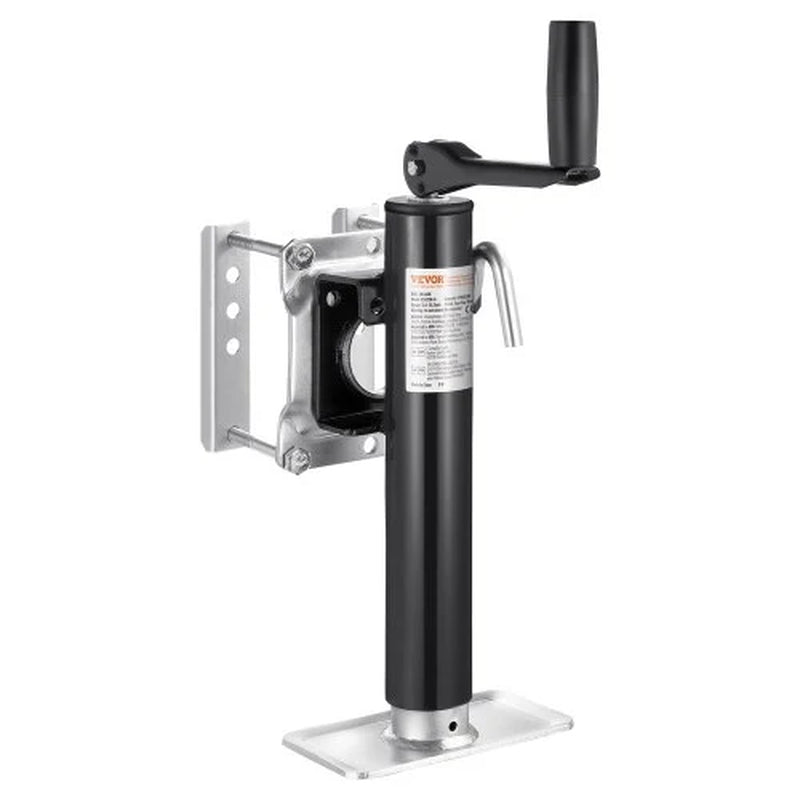 Trailer Jack, 2000 Lbs Dynamic Load Capacity, Heavy Duty Swivel Bolt-On Trailer Jack, 10 Lift Trailer Jack Stand with Handle for RV Trailer, Horse Trailer, Utility Trailer, and Yacht Trailer