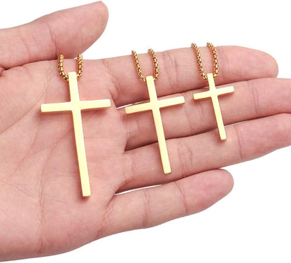 Cross Necklace for Men Teen Boys 16-30 Inch