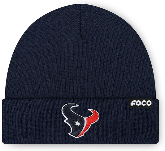 Mens NFL Team Logo Basic Beanie Hat