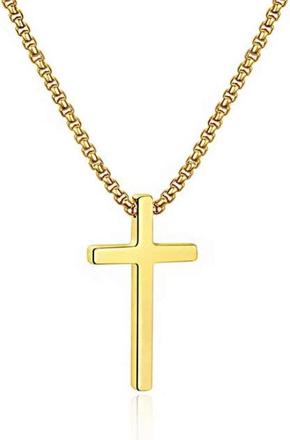 Cross Necklace for Men Teen Boys 16-30 Inch