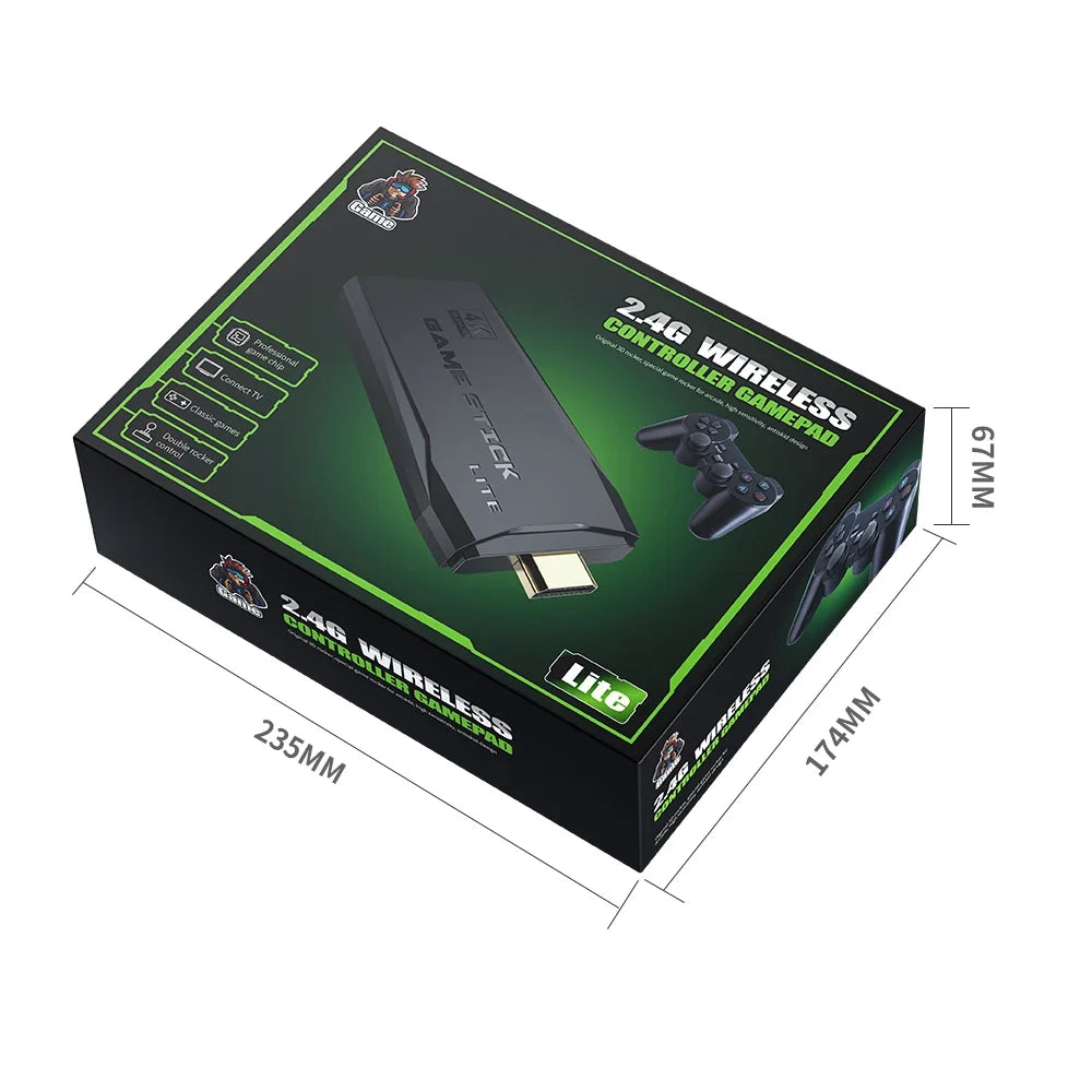 M8 Wireless Game Stick – 64GB 4K Retro 10000 Games Console