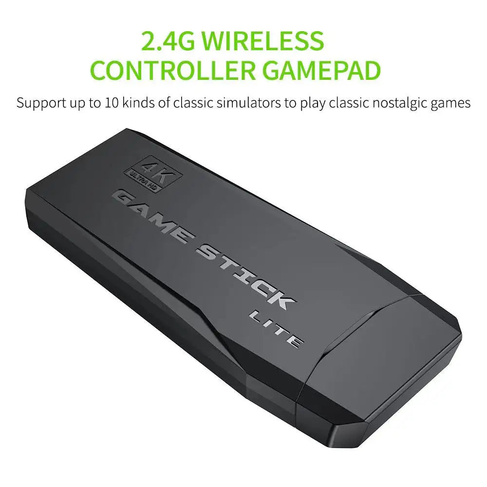 M8 Wireless Game Stick – 64GB 4K Retro 10000 Games Console