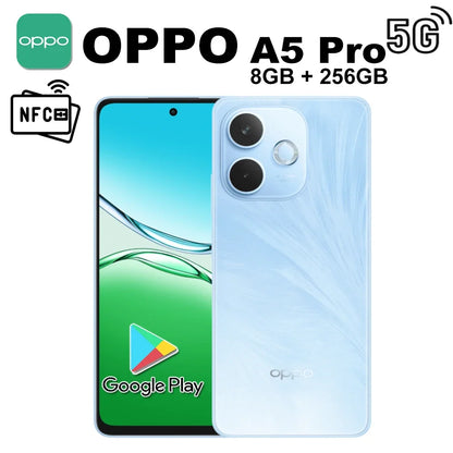 OPPO A5 Pro super durable mid-range 5G mobile phone 2412×1080 (FHD+)/8GB+256GB/support 4K@30fps, 1080P@60fps video recording