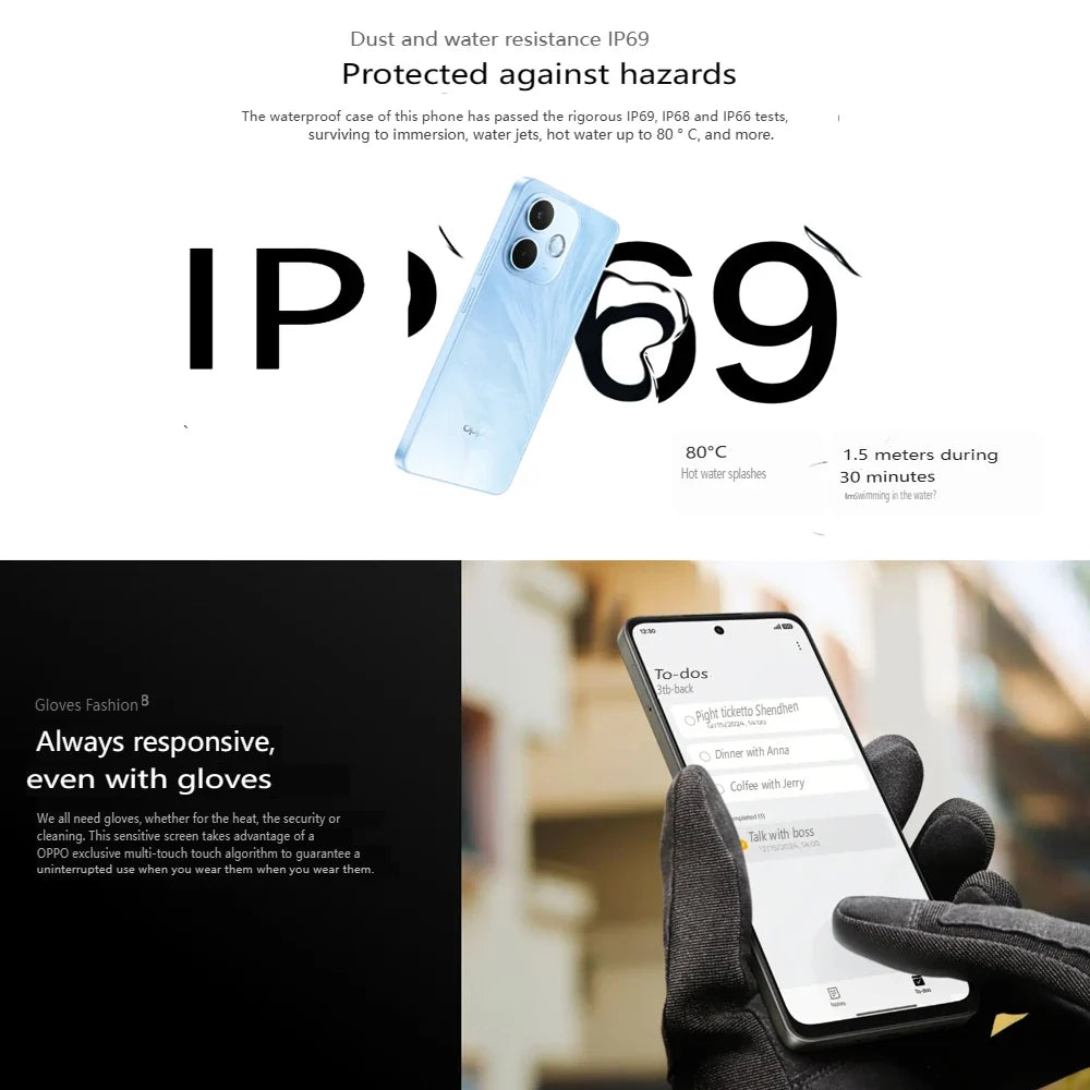 OPPO A5 Pro super durable mid-range 5G mobile phone 2412×1080 (FHD+)/8GB+256GB/support 4K@30fps, 1080P@60fps video recording