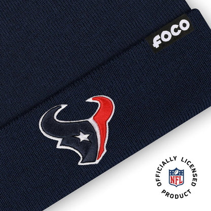 Mens NFL Team Logo Basic Beanie Hat